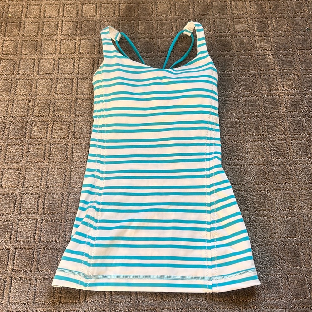 Lululemon striped tank top